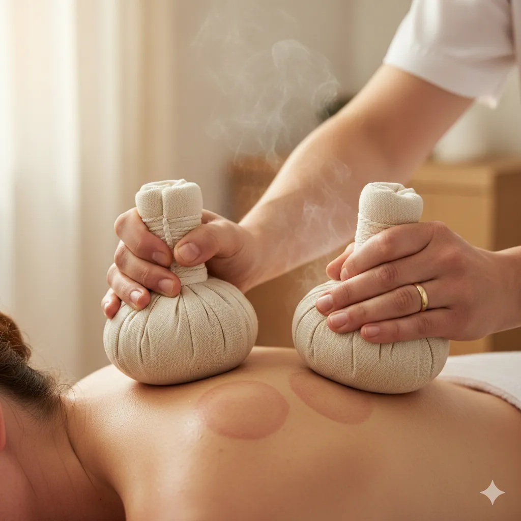 60min Kräuterstempel Massage